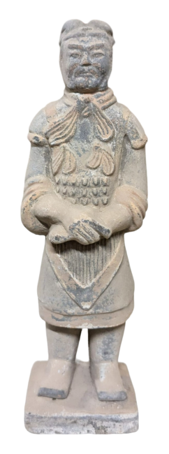 Antyczna kolorowa statua z terakoty ogólnej 20cm