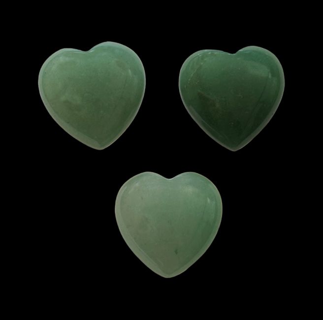 Zielone serce awenturynowe A 30 mm x 3