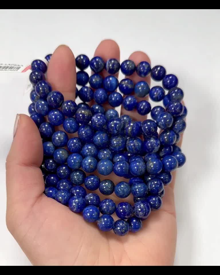 Bransoletka z koralików Lapis Lazuli AA 8-9mm