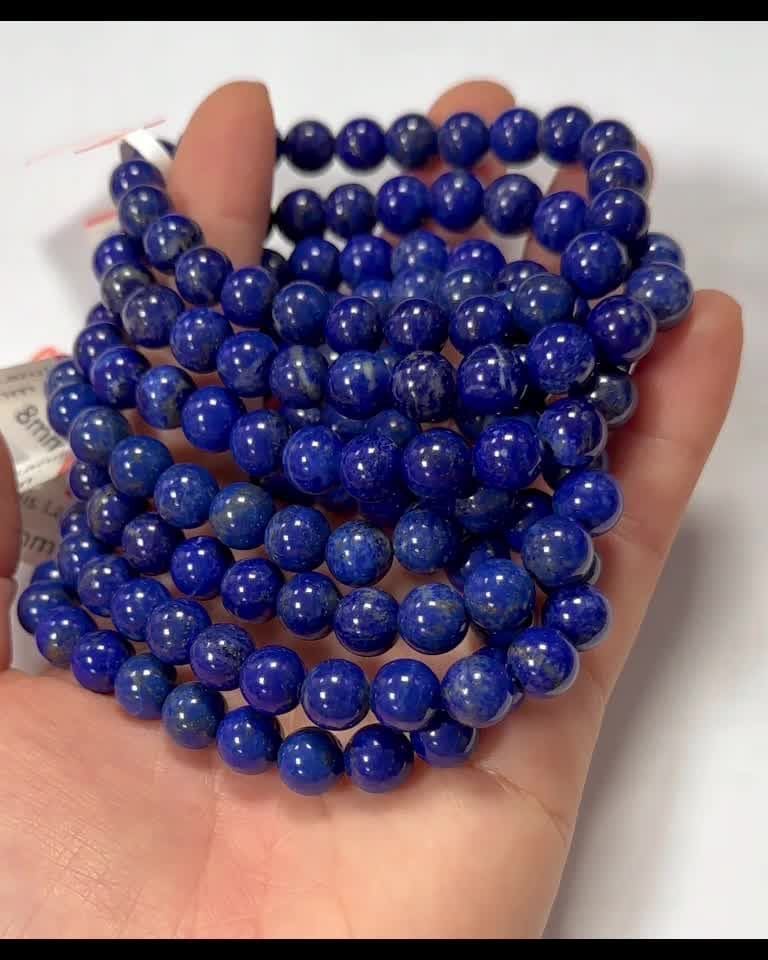 Bransoletka z koralików Lapis Lazuli AAA 7.5-8.5mm