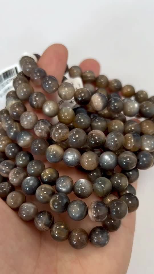 Koraliki Black Moonstone Mix AA 8mm