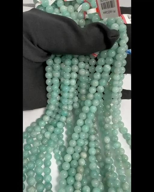 Koraliki Amazonite China AA 6mm na drucie 40cm