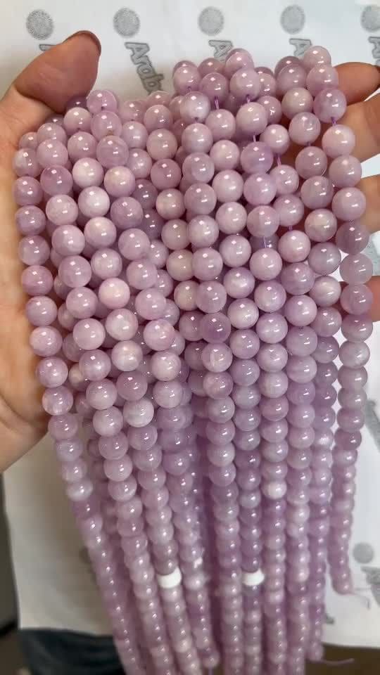 Koraliki Kunzite AA 8mm na drucie 40cm